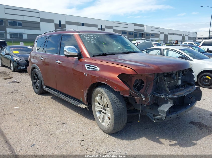 2018 Nissan Armada VIN JN8AY2ND0J9052458 IAAI salvage auction — FRONT END, Original (Texas), sold $3,675 on 2026-07-14 (photo 1)