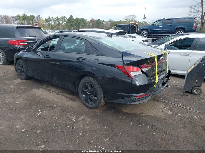 2021 Hyundai Elantra VIN KMHLS4AG1MU212023 IAAI salvage auction — REAR END, Salvage (Pennsylvania), sold $3,500 on 2026-07-28 (photo 3)