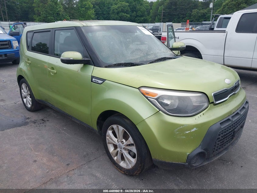 2014 Kia Soul VIN KNDJP3A50E7708517 IAAI salvage auction — NORMAL WEAR, Salvage (Texas), sold $375 on 2026-07-08 (photo 1)