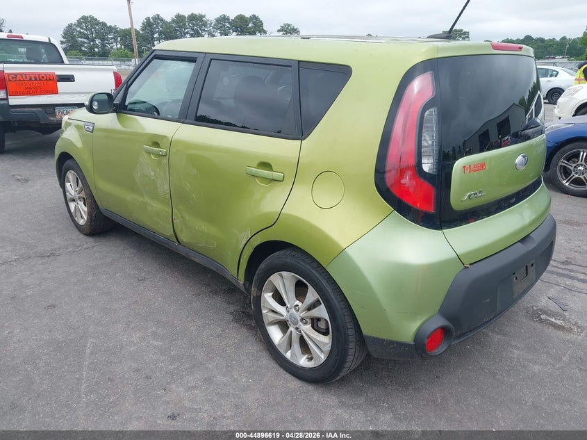 2014 Kia Soul VIN KNDJP3A50E7708517 IAAI salvage auction — NORMAL WEAR, Salvage (Texas), sold $375 on 2026-07-08 (photo 3)