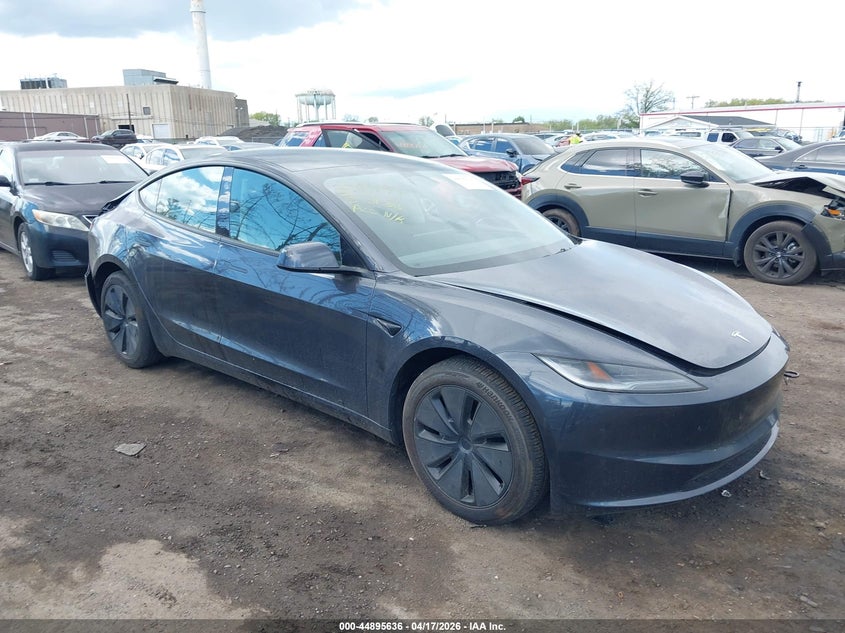 2025 Tesla Model 3 VIN 5YJ3E1EA5SF974941 IAAI salvage auction — REAR END, Wait Title, sold $9,800 on 2026-07-10 (photo 1)