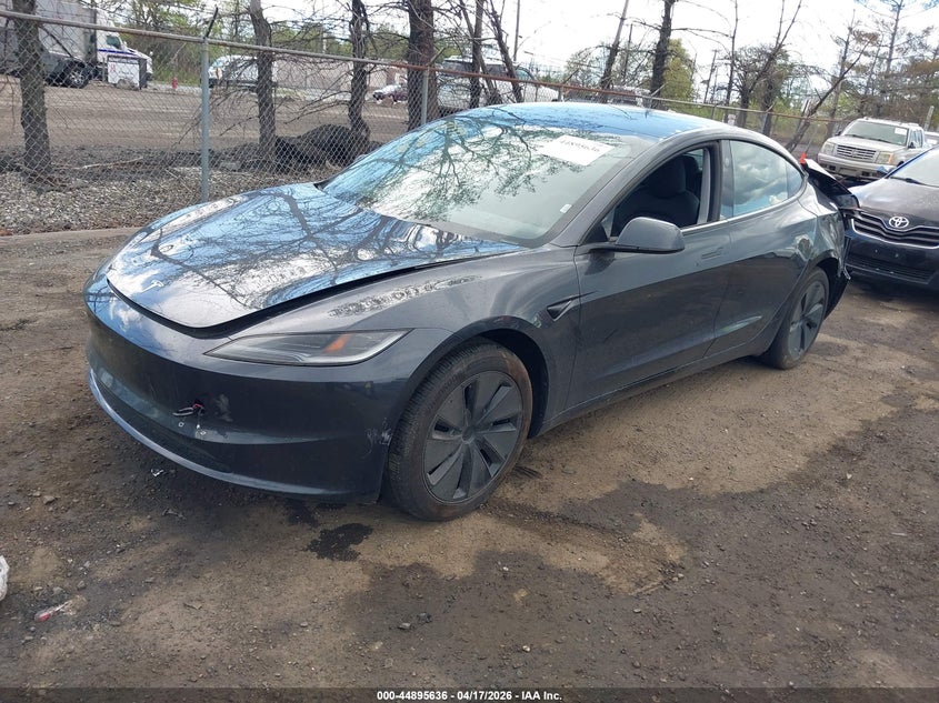 2025 Tesla Model 3 VIN 5YJ3E1EA5SF974941 IAAI salvage auction — REAR END, Wait Title, sold $9,800 on 2026-07-10 (photo 2)