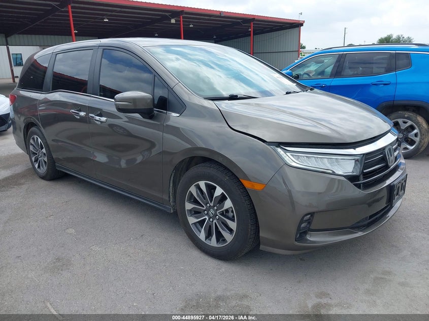 2023 Honda Odyssey VIN 5FNRL6H60PB019007 IAAI salvage auction — LEFT REAR, Wait Title, sold $12,600 on 2026-07-30 (photo 1)