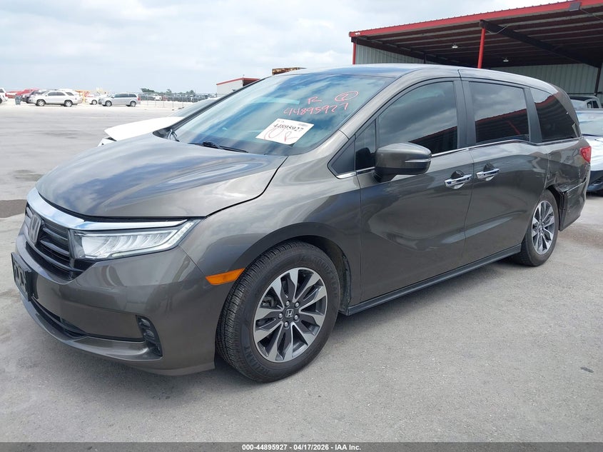 2023 Honda Odyssey VIN 5FNRL6H60PB019007 IAAI salvage auction — LEFT REAR, Wait Title, sold $12,600 on 2026-07-30 (photo 2)