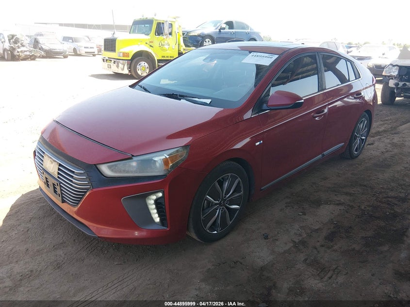 2019 Hyundai Ioniq VIN KMHC85LC2KU112640 IAAI salvage auction — REAR END, Wait Title, sold $750 on 2026-07-14 (photo 2)