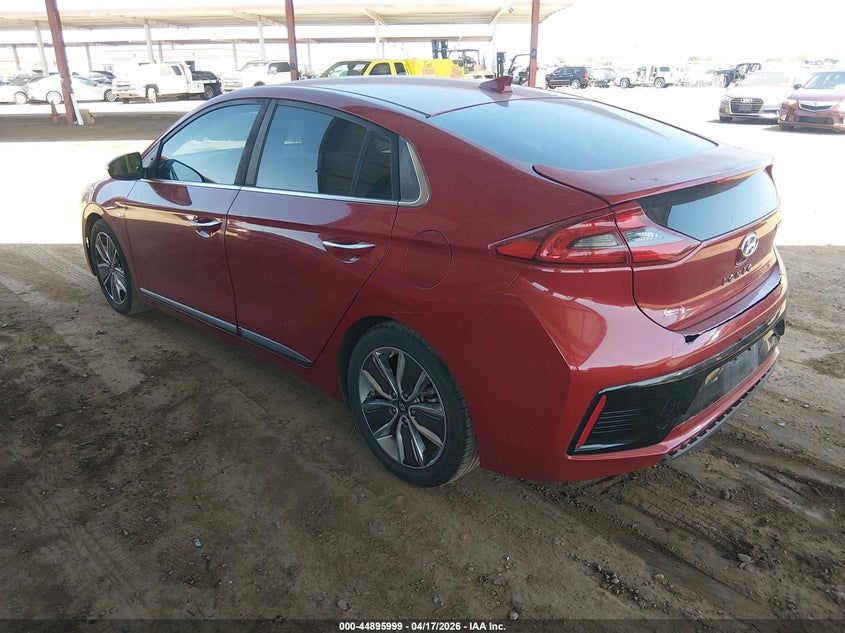 2019 Hyundai Ioniq VIN KMHC85LC2KU112640 IAAI salvage auction — REAR END, Wait Title, sold $750 on 2026-07-14 (photo 3)