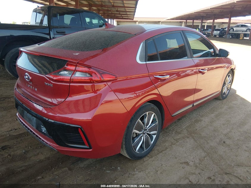 2019 Hyundai Ioniq VIN KMHC85LC2KU112640 IAAI salvage auction — REAR END, Wait Title, sold $750 on 2026-07-14 (photo 4)