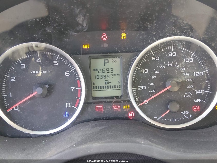 2014 Subaru Xv VIN JF2GPAVC8E8325976 IAAI salvage auction — FRONT END, Salvage (Nevada), sold $675 on 2026-07-10 (photo 7)