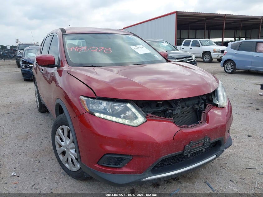2016 Nissan Rogue VIN JN8AT2MV4GW136656 IAAI salvage auction — FRONT END, Original (Texas), sold $1,800 on 2026-07-07 (photo 1)