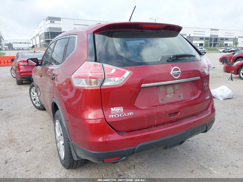 2016 Nissan Rogue VIN JN8AT2MV4GW136656 IAAI salvage auction — FRONT END, Original (Texas), sold $1,800 on 2026-07-07 (photo 3)