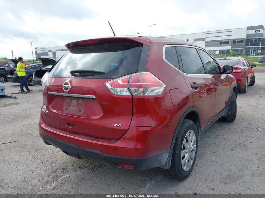 2016 Nissan Rogue VIN JN8AT2MV4GW136656 IAAI salvage auction — FRONT END, Original (Texas), sold $1,800 on 2026-07-07 (photo 4)