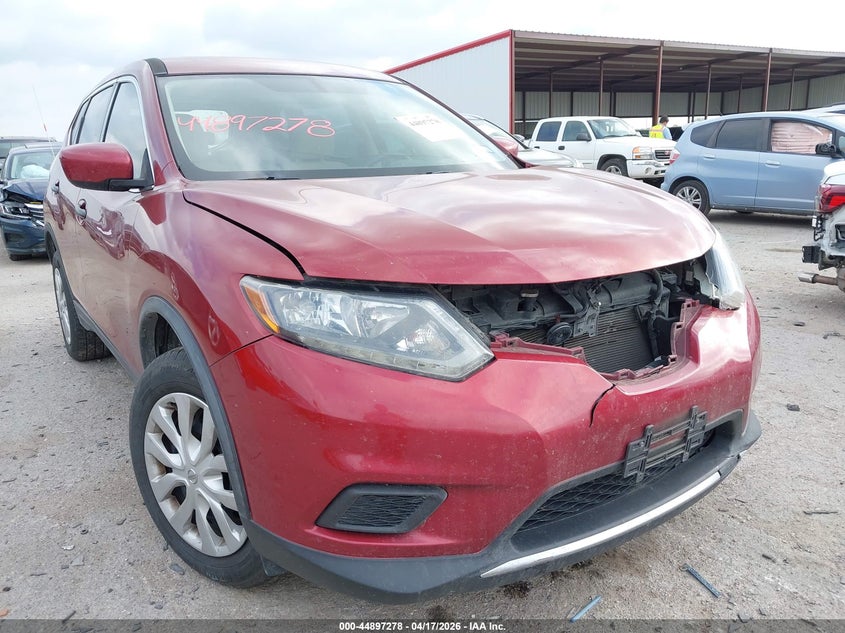 2016 Nissan Rogue VIN JN8AT2MV4GW136656 IAAI salvage auction — FRONT END, Original (Texas), sold $1,800 on 2026-07-07 (photo 6)