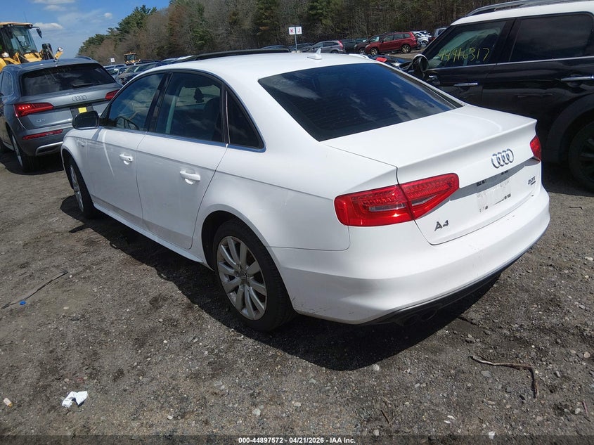 2015 Audi A4 VIN WAUBFAFLXFN010767 IAAI salvage auction — RIGHT FRONT, Salvage (Massachusetts), sold $1,550 on 2026-07-14 (photo 3)