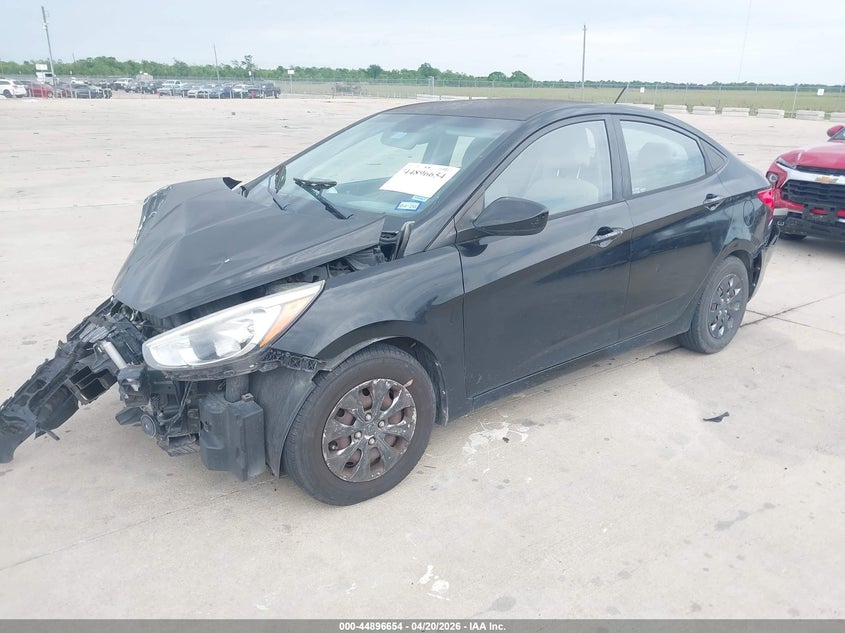 2016 Hyundai Accent VIN KMHCT4AE6GU006292 IAAI salvage auction — FRONT END, Salvage (Texas), sold $250 on 2026-07-24 (photo 2)