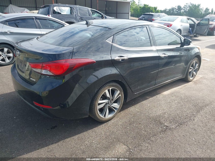 2014 Hyundai Elantra VIN KMHDH4AE0EU140959 IAAI salvage auction — LEFT SIDE, Salvage (Tennessee), sold $750 on 2026-07-16 (photo 4)