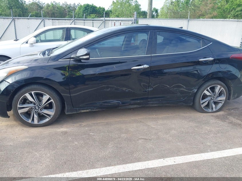 2014 Hyundai Elantra VIN KMHDH4AE0EU140959 IAAI salvage auction — LEFT SIDE, Salvage (Tennessee), sold $750 on 2026-07-16 (photo 6)