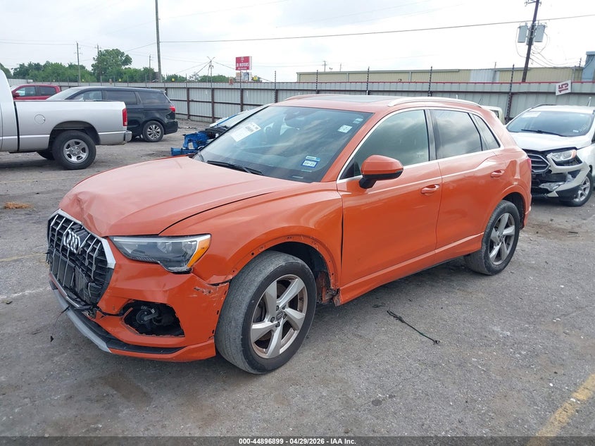 2020 Audi Q3 VIN WA1AECF31L1029606 IAAI salvage auction — FRONT END, Original (Texas), sold $4,850 on 2026-07-15 (photo 2)