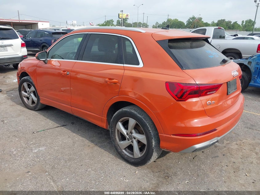 2020 Audi Q3 VIN WA1AECF31L1029606 IAAI salvage auction — FRONT END, Original (Texas), sold $4,850 on 2026-07-15 (photo 3)