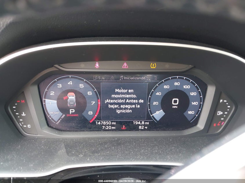 2020 Audi Q3 VIN WA1AECF31L1029606 IAAI salvage auction — FRONT END, Original (Texas), sold $4,850 on 2026-07-15 (photo 7)