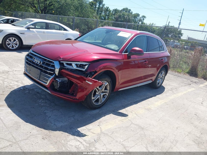 2018 Audi Q5 VIN WA1BNAFY6J2178508 IAAI salvage auction — FRONT END, Wait Title, sold $5,900 on 2026-07-15 (photo 2)