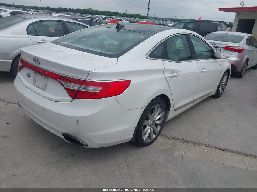 2013 Hyundai Azera VIN KMHFH4JG7DA218471 IAAI salvage auction — NORMAL WEAR, Original (Texas), sold $1,550 on 2026-07-13 (photo 4)