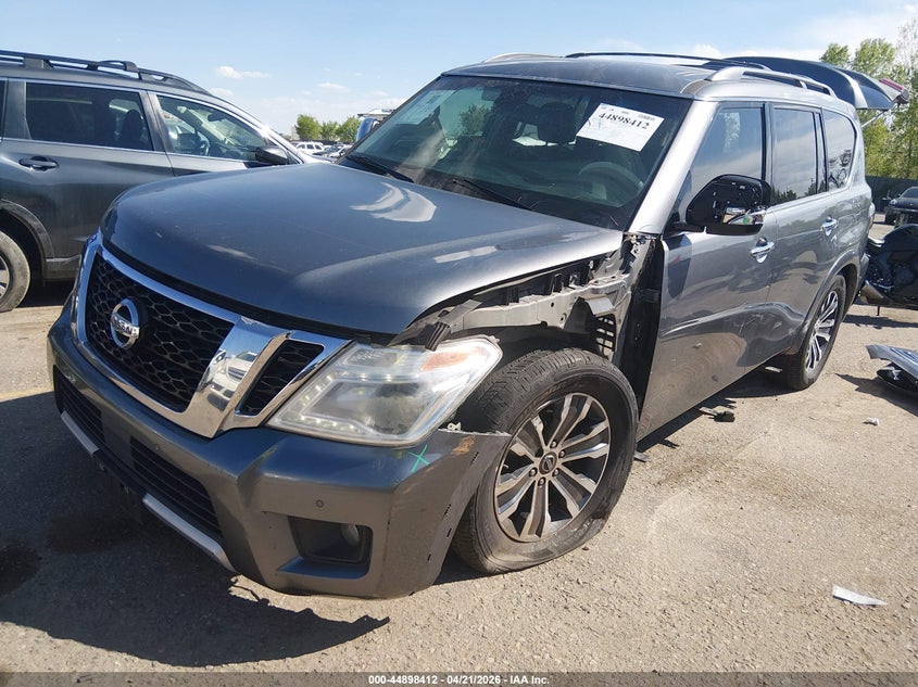 2017 Nissan Armada VIN JN8AY2NC6H9503295 IAAI salvage auction — LEFT FRONT, Salvage (Colorado), sold $4,800 on 2026-07-07 (photo 1)