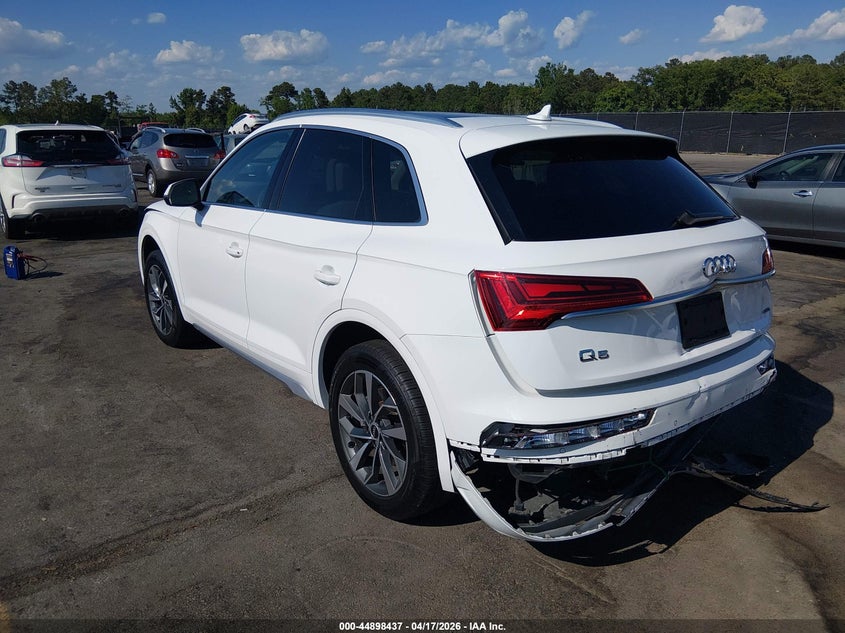 2021 Audi Q5 VIN WA1BAAFY8M2078720 IAAI salvage auction — FRONT & REAR, Wait Title, sold $9,700 on 2026-07-22 (photo 3)