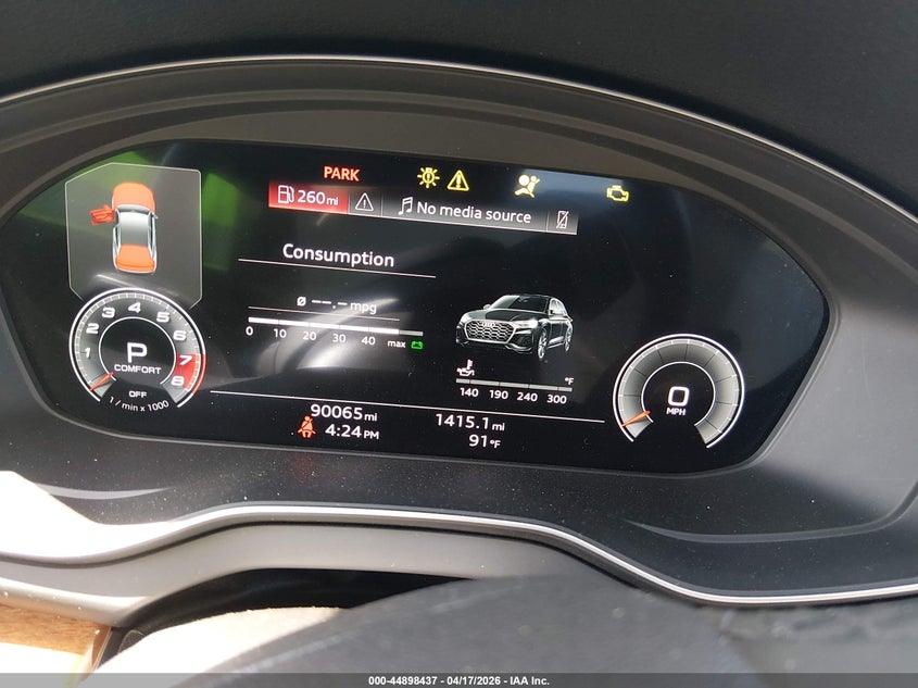 2021 Audi Q5 VIN WA1BAAFY8M2078720 IAAI salvage auction — FRONT & REAR, Wait Title, sold $9,700 on 2026-07-22 (photo 7)
