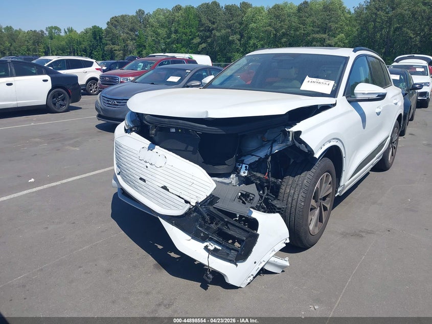 2025 Audi Q6 VIN WA124BGFXSA073645 IAAI salvage auction — FRONT END, Salvage Title, sold $22,150 on 2026-07-15 (photo 6)