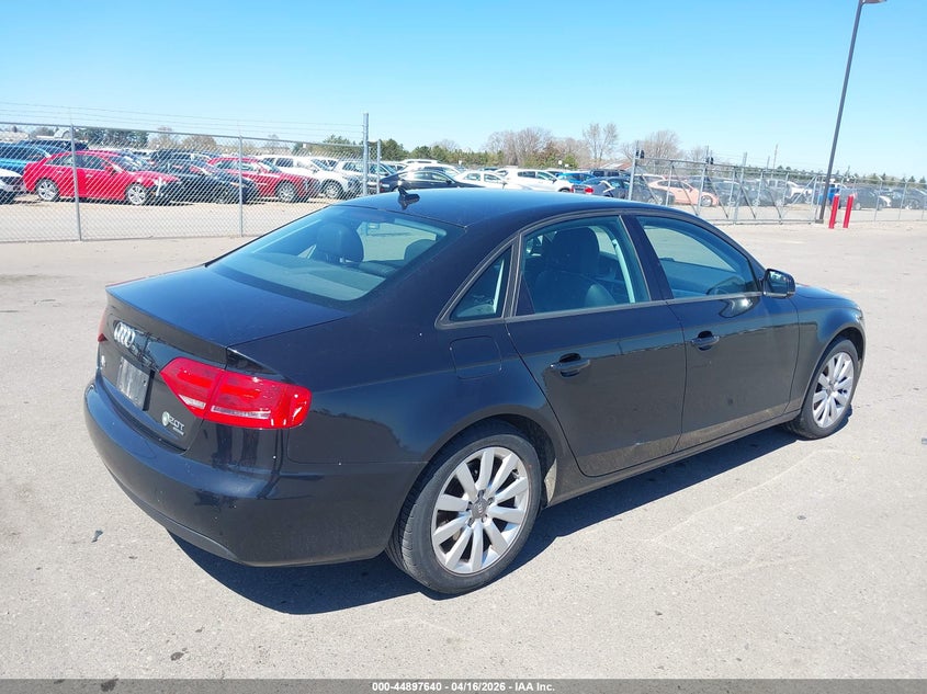 2012 Audi A4 VIN WAUBFAFL6CN013533 IAAI salvage auction — SIDE, Salvage (Texas), sold $275 on 2026-07-13 (photo 4)