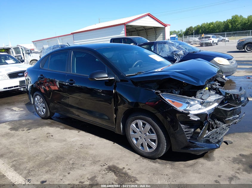 2023 Kia Rio VIN 3KPA24AD6PE556628 IAAI salvage auction — FRONT END, Salvage (Illinois), sold $1,400 on 2026-07-18 (photo 1)
