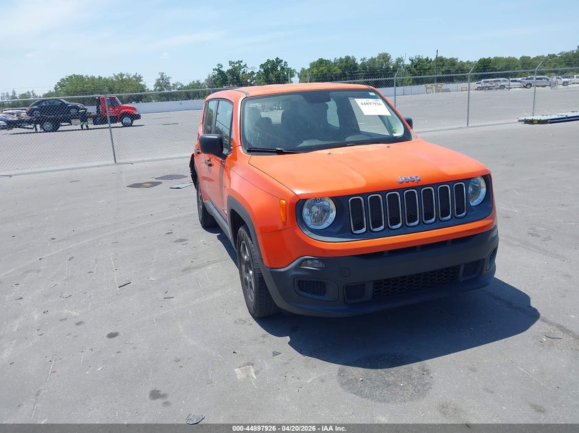 2015 Jeep Renegade VIN ZACCJAAT9FPB87895 IAAI salvage auction — RIGHT REAR, Salvage Title, sold $1,600 on 2026-07-13 (photo 1)
