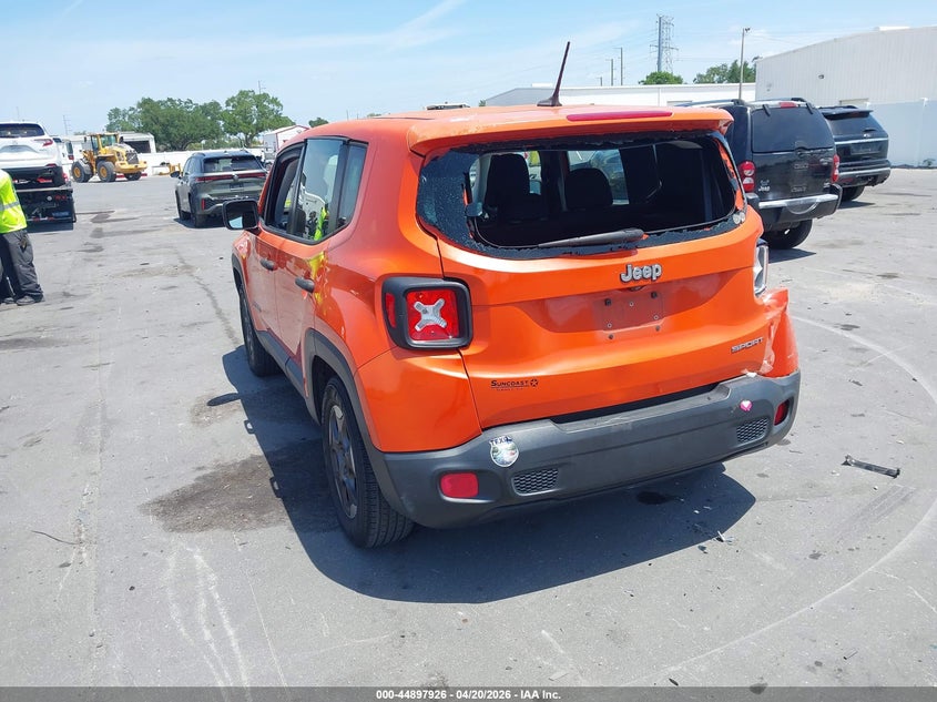 2015 Jeep Renegade VIN ZACCJAAT9FPB87895 IAAI salvage auction — RIGHT REAR, Salvage Title, sold $1,600 on 2026-07-13 (photo 3)