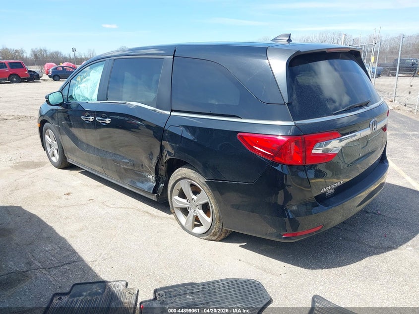 2019 Honda Odyssey VIN 5FNRL6H79KB056736 IAAI salvage auction — LEFT REAR, Salvage Title, sold $25 on 2026-07-29 (photo 3)