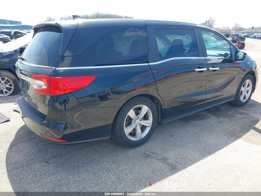2019 Honda Odyssey VIN 5FNRL6H79KB056736 IAAI salvage auction — LEFT REAR, Salvage Title, sold $25 on 2026-07-29 (photo 4)