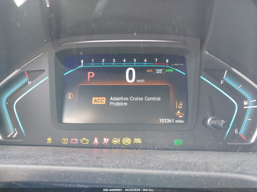 2019 Honda Odyssey VIN 5FNRL6H79KB056736 IAAI salvage auction — LEFT REAR, Salvage Title, sold $25 on 2026-07-29 (photo 7)