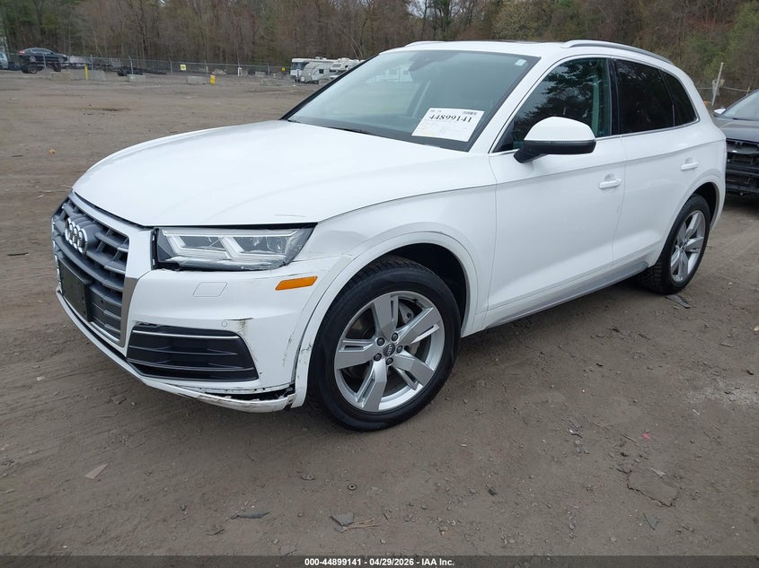 2018 Audi Q5 VIN WA1BNAFY8J2223691 IAAI salvage auction — LEFT FRONT, Salvage (Massachusetts), sold $2,850 on 2026-07-21 (photo 2)