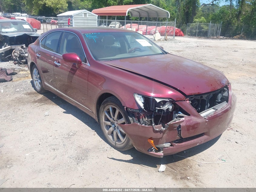 2008 Lexus Ls 460 VIN JTHBL46F885071396 IAAI salvage auction — FRONT END, Salvage (Georgia), sold $1,450 on 2026-07-10 (photo 1)