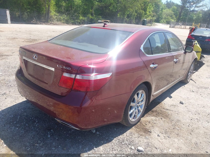 2008 Lexus Ls 460 VIN JTHBL46F885071396 IAAI salvage auction — FRONT END, Salvage (Georgia), sold $1,450 on 2026-07-10 (photo 4)