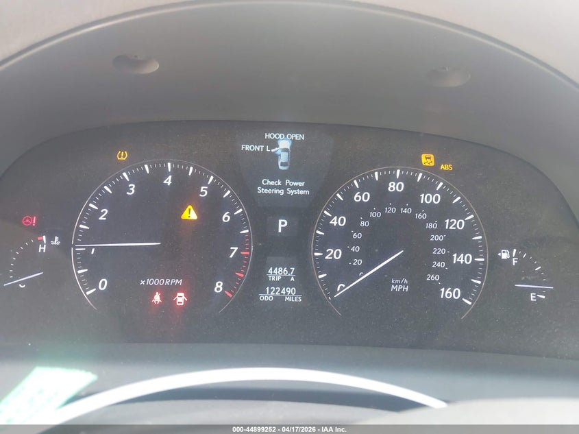 2008 Lexus Ls 460 VIN JTHBL46F885071396 IAAI salvage auction — FRONT END, Salvage (Georgia), sold $1,450 on 2026-07-10 (photo 7)