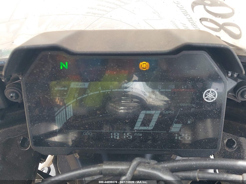 2025 Yamaha Yzf VIN JYARM38Y6SA004313 IAAI salvage auction — FRONT END, Salvage Title, sold $750 on 2026-07-21 (photo 7)
