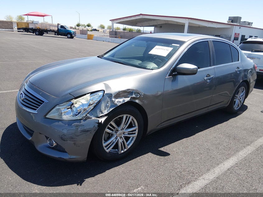 2013 Infiniti G VIN JN1CV6AP9DM726261 IAAI salvage auction — LEFT SIDE, Salvage (Nevada), sold $2,500 on 2026-07-31 (photo 2)