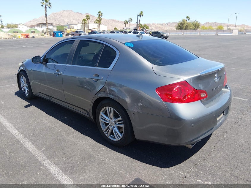 2013 Infiniti G VIN JN1CV6AP9DM726261 IAAI salvage auction — LEFT SIDE, Salvage (Nevada), sold $2,500 on 2026-07-31 (photo 3)