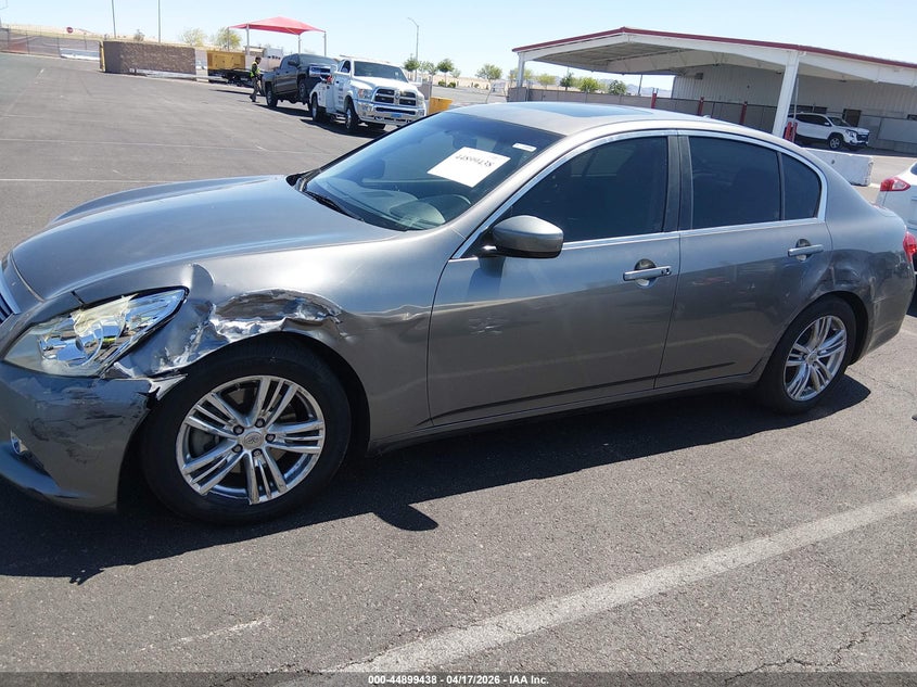 2013 Infiniti G VIN JN1CV6AP9DM726261 IAAI salvage auction — LEFT SIDE, Salvage (Nevada), sold $2,500 on 2026-07-31 (photo 6)