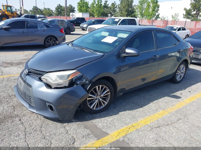 2014 Toyota Corolla VIN 5YFBURHE4EP094043 IAAI salvage auction — FRONT END, Salvage (California), sold $900 on 2026-07-14 (photo 2)