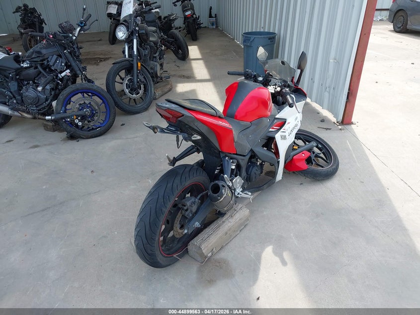 2015 Yamaha Yzf VIN MH3RH06Y6FK001584 IAAI salvage auction — FRONT END, Salvage (Texas), sold $525 on 2026-07-14 (photo 4)