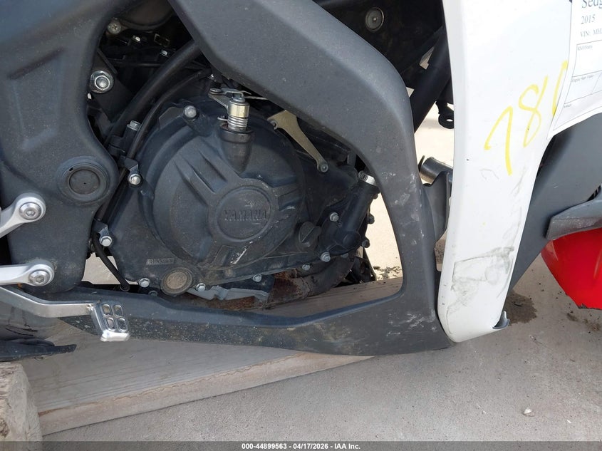 2015 Yamaha Yzf VIN MH3RH06Y6FK001584 IAAI salvage auction — FRONT END, Salvage (Texas), sold $525 on 2026-07-14 (photo 8)