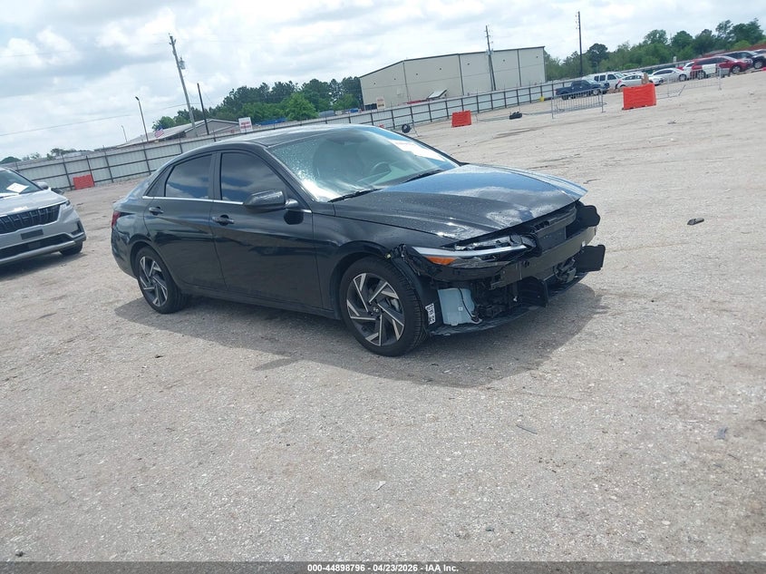 2025 Hyundai Elantra VIN KMHLS4DG4SU071232 IAAI salvage auction — FRONT END, Original (Texas), sold $10,500 on 2026-07-17 (photo 1)