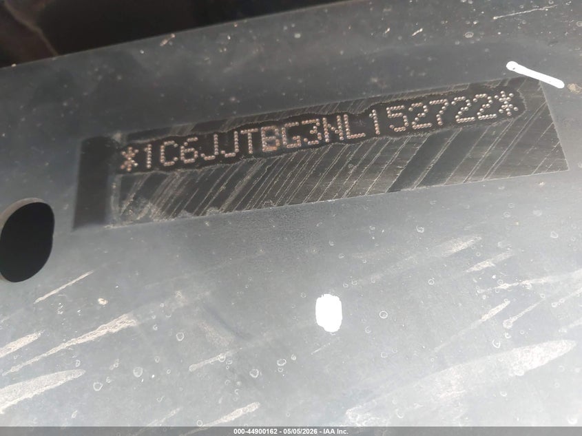 2022 Jeep Gladiator VIN 1C6JJTBG3NL152722 IAAI salvage auction — UNKNOWN, Original (Texas), sold $20,500 on 2026-07-30 (photo 9)