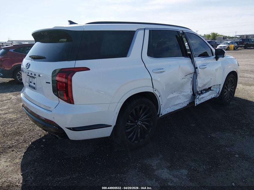 2025 Hyundai Palisade VIN KM8R7DGE9SU948898 IAAI salvage auction — RIGHT SIDE, Clear (Oklahoma), sold $20,600 on 2026-07-07 (photo 4)
